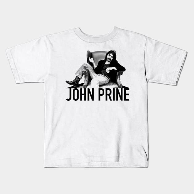 John Prine// Pencil Style Design Kids T-Shirt by Shirleyy Shop Arts